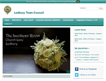 Tablet Screenshot of ledburytowncouncil.gov.uk